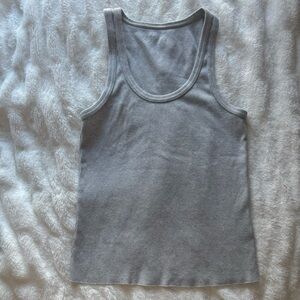 Aerie Women's Grey Tank Top, No BS Tank Top